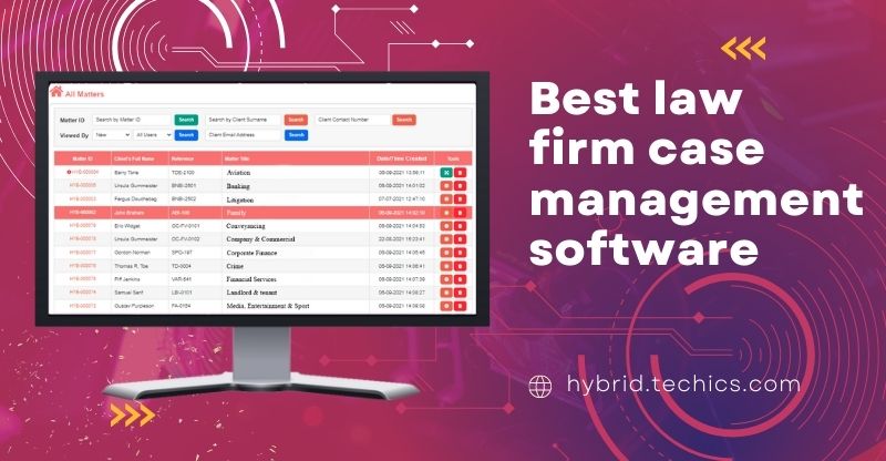 Best Law Firm Software | Hybrid Legal CRM